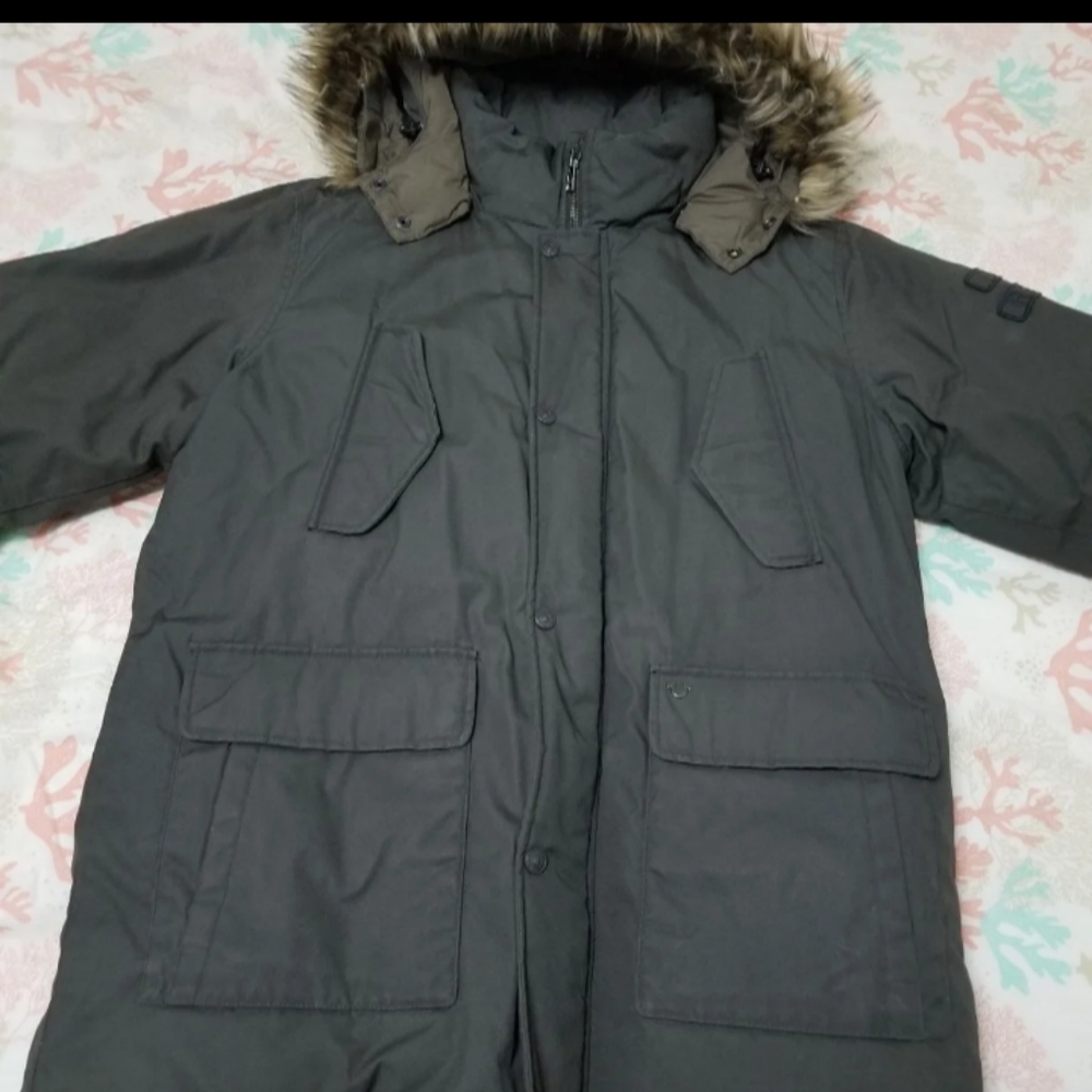 True Religion Olive Green Parka sz M-L